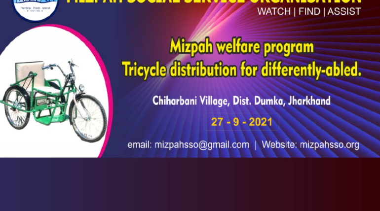 Tricycle distribution for differently-abled